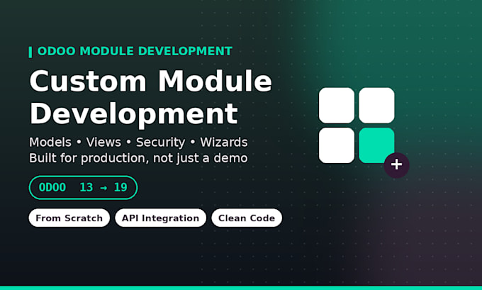 fix odoo bugs and develop custom odoo modules