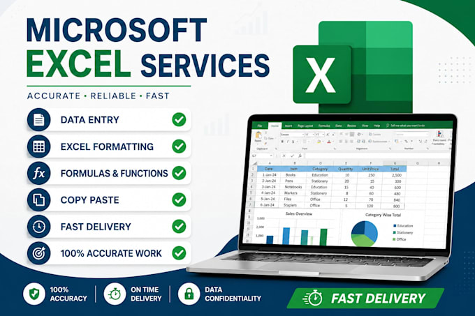 do accurate microsoft excel data entry, copy paste and typing