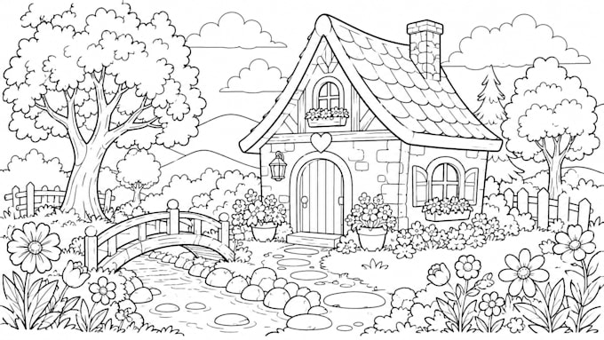 draw coloring book pages