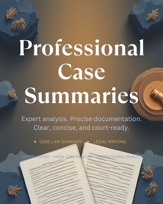write effective case law summaries