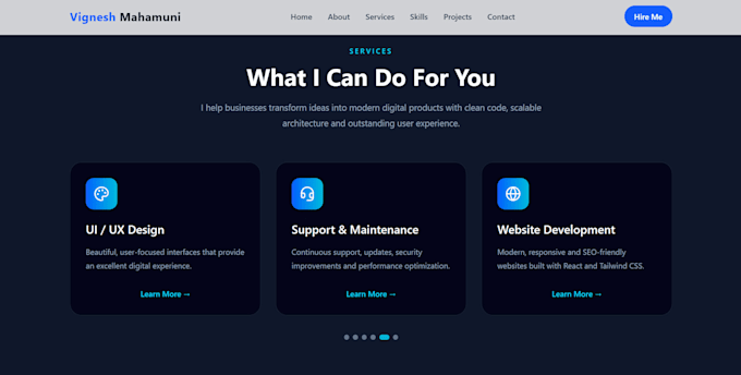 create a responsive portfolio or business website