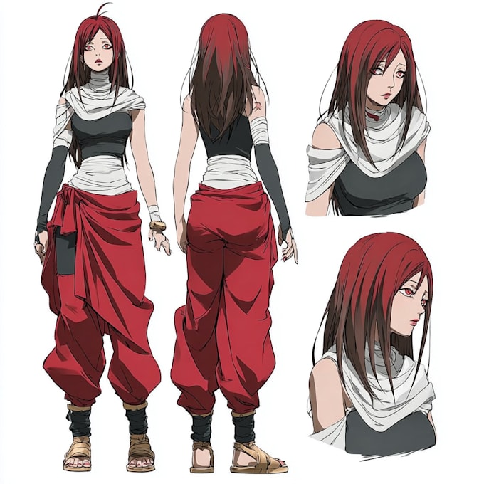 create anime character design sheet