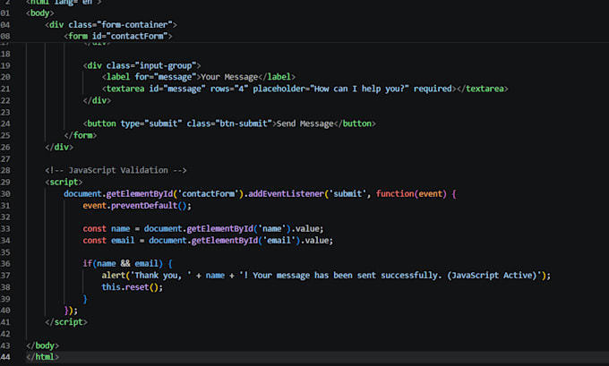 build secure responsive HTML CSS js and PHP contact forms