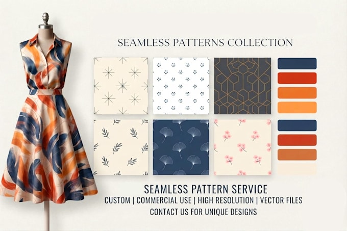 design seamless repeat logo patterns