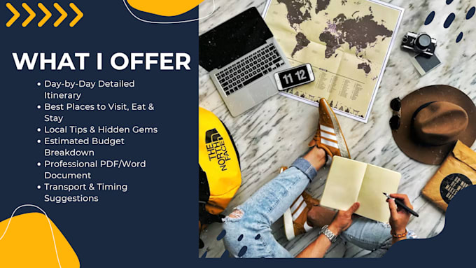 create a custom travel itinerary as a certified tourism graduate