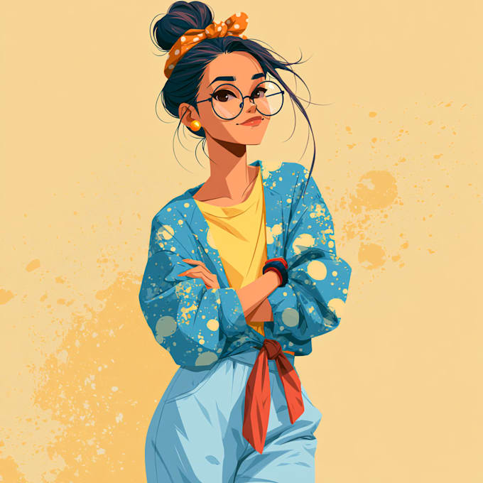 draw cartoon style illustration