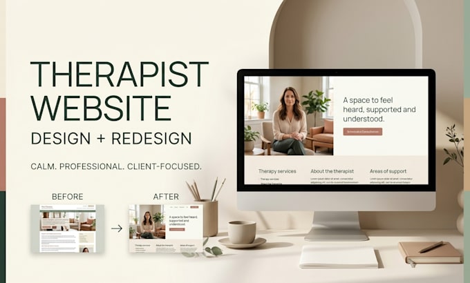 design wordpress website, redesign wordpress website for therapists