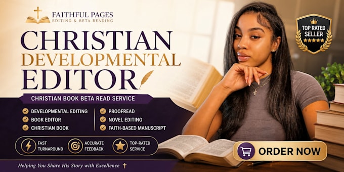 developmental christian book editor proofread memoir christian novel book editor