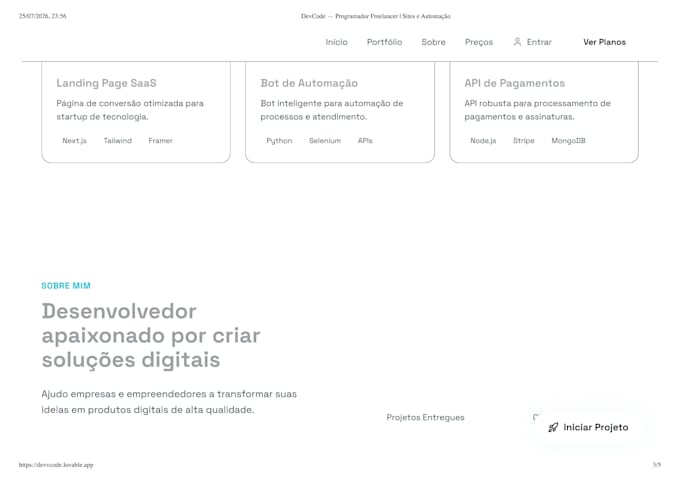 fazer seu website profissional e simples