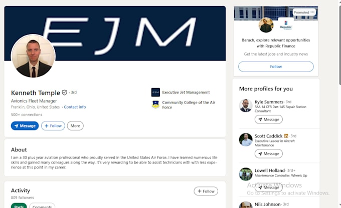 create professional and optimize linkedin profile