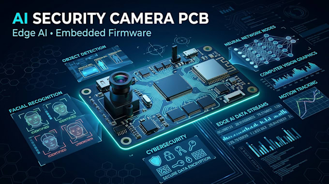 design ai security security camera pcb with edge ai and embedded firmware