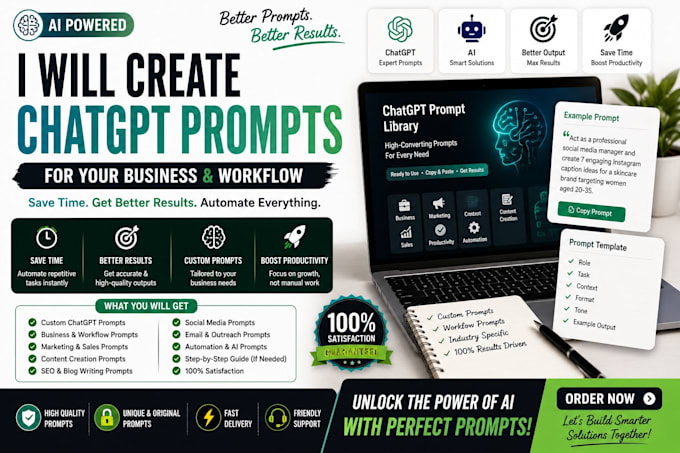 create custom chatgpt prompts for your business and workflow