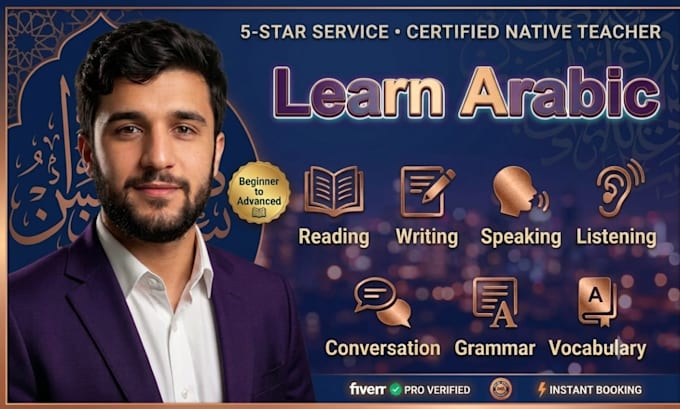 teach classical arabic reading, writing, speaking, and grammar