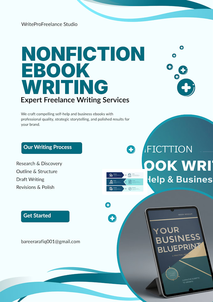 write a professional non fiction e book for your business