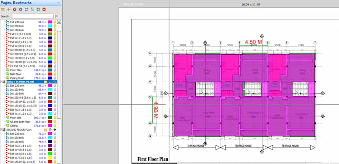 provide materials quantity takeoff,bom earthwork, concrete,steel,cladding,tiling