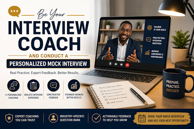 be your interview coach and conduct a personalized mock interview