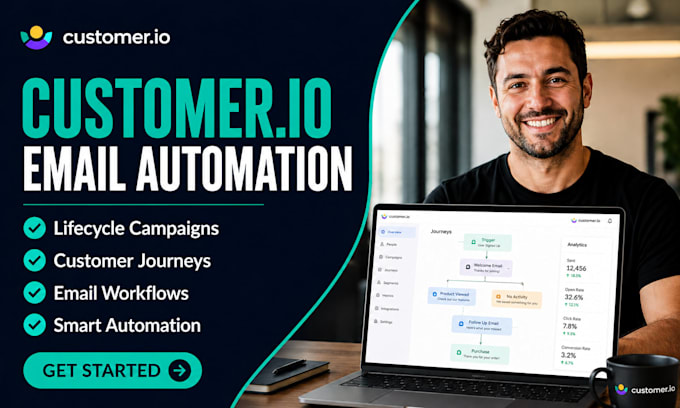 customer io email automation customer io lifecycle campaign customer work