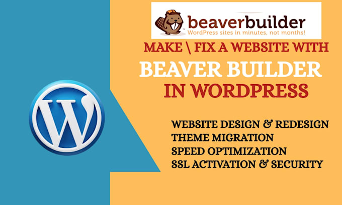 build and fix responsive wordpress website with beaver builder