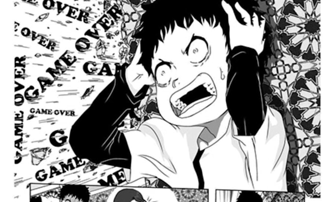 create comic manga panel, comic strips, webtoon comic panel, manga illustration