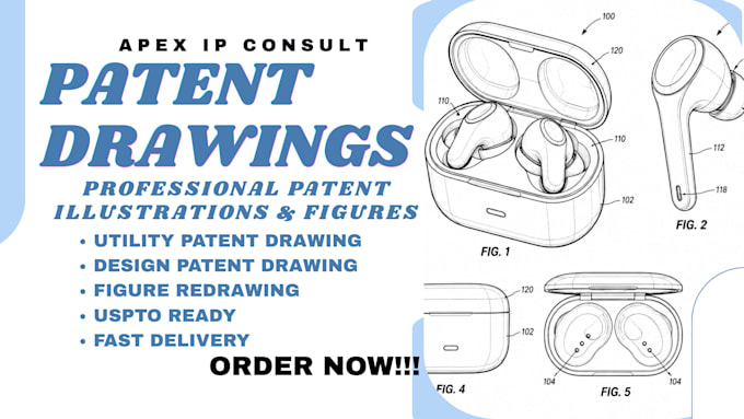 provide high quality design and utility patent drawings