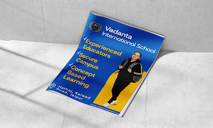 design professional school admission posters and flyers