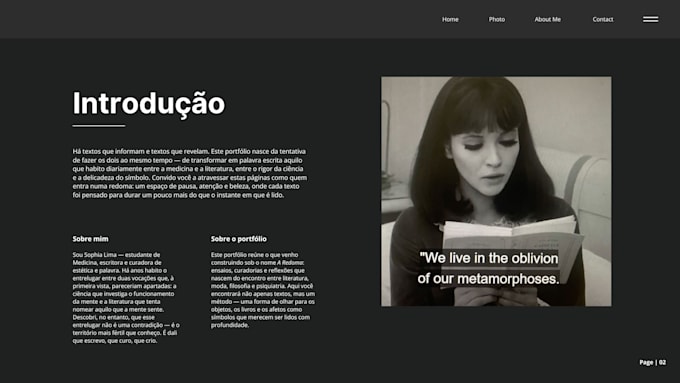 write editorial content with a literary, elevated voice