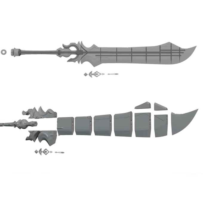 split and prepare your cosplay stl files for 3d printing