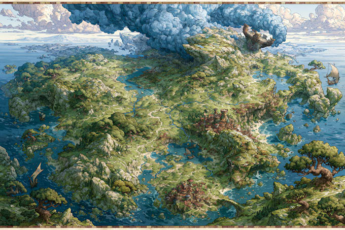 do fantasy map design