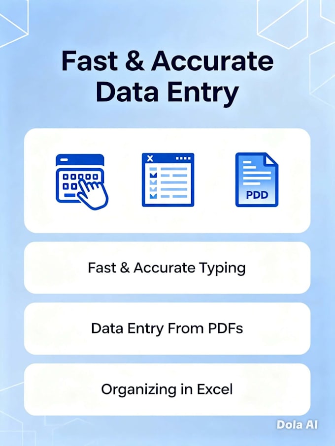 do accurate data entry and administrative support tasks