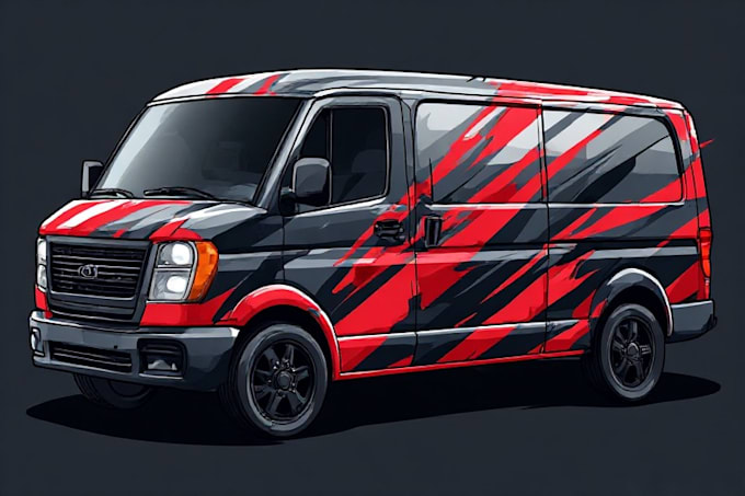 make attractive car wrap design and vehicle wrap design