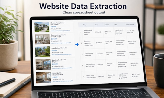 build a python web scraper and export clean data with ai