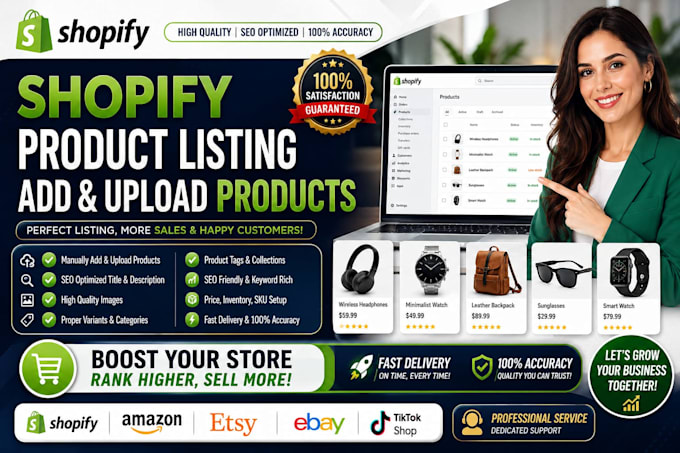 our agency will be a shopify product lister and do shopify product uploads