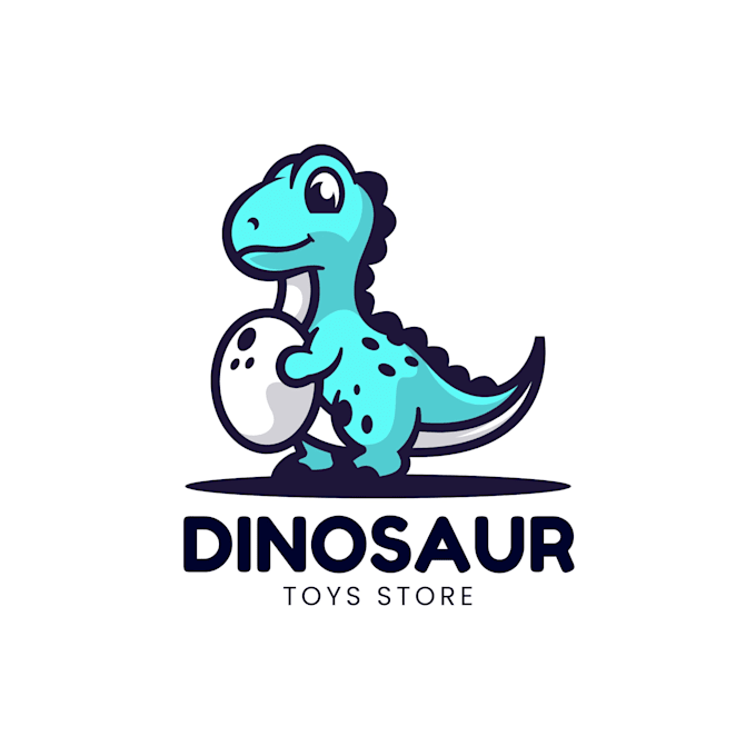 create proffesional dinasour logo with canva file in 24h