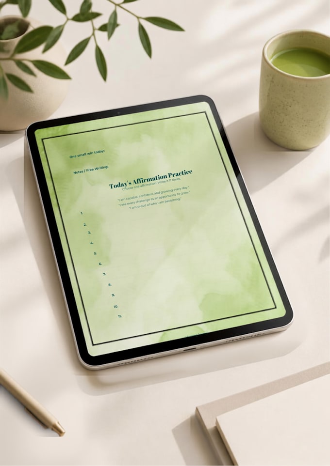 create aesthetic digital journal design