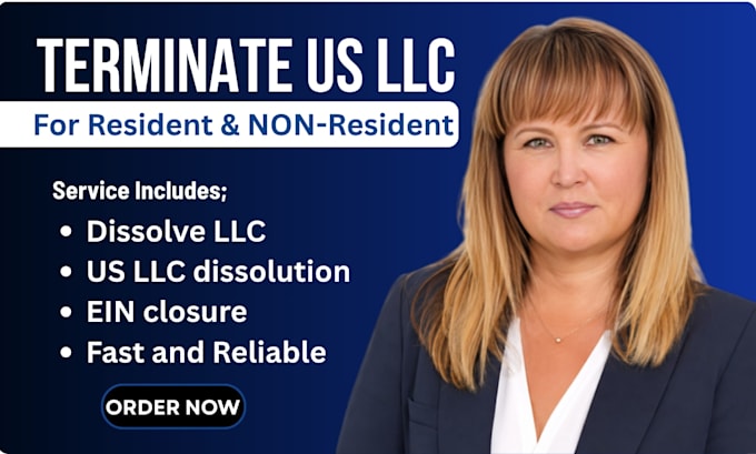 file US llc dissolution, close ein and terminate US corporation