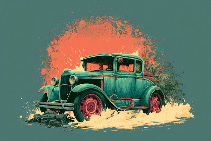 make retro and vintage illustration