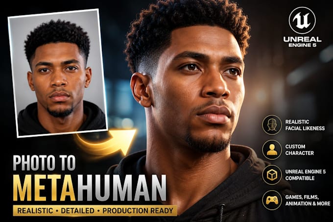 create a realistic metahuman character from your photo