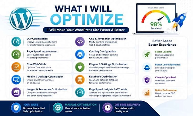fix wordpress lcp, improve page speed and core web vitals