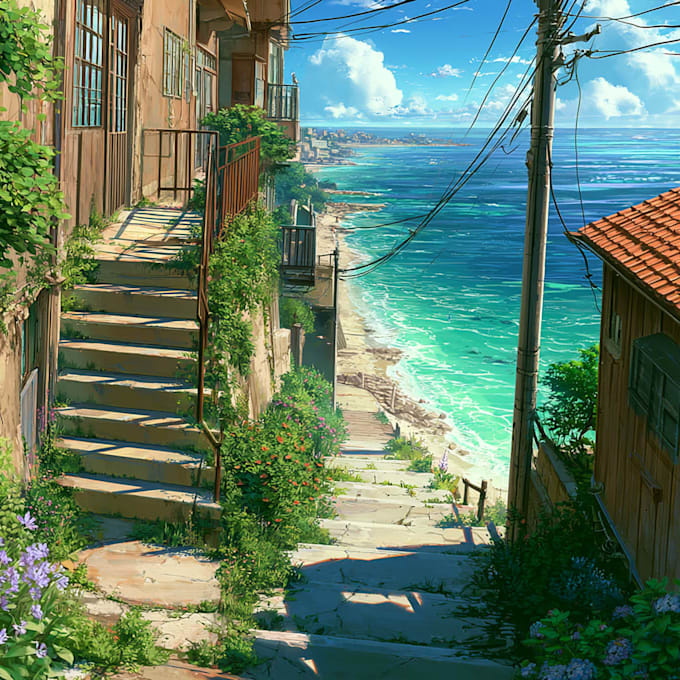 draw anime style backgrounds