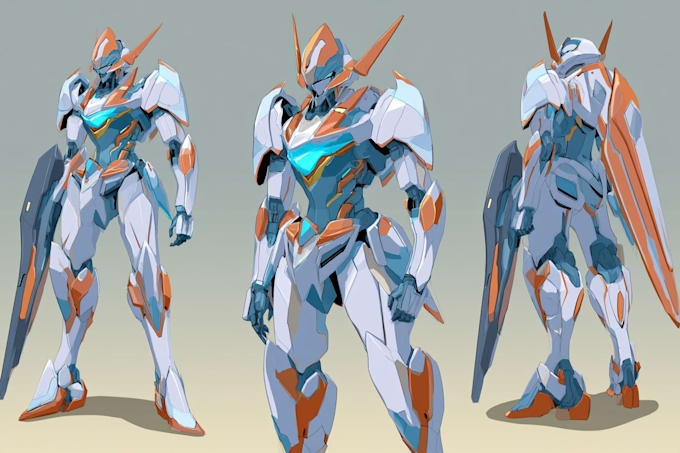 do mecha robot gundam illustrations