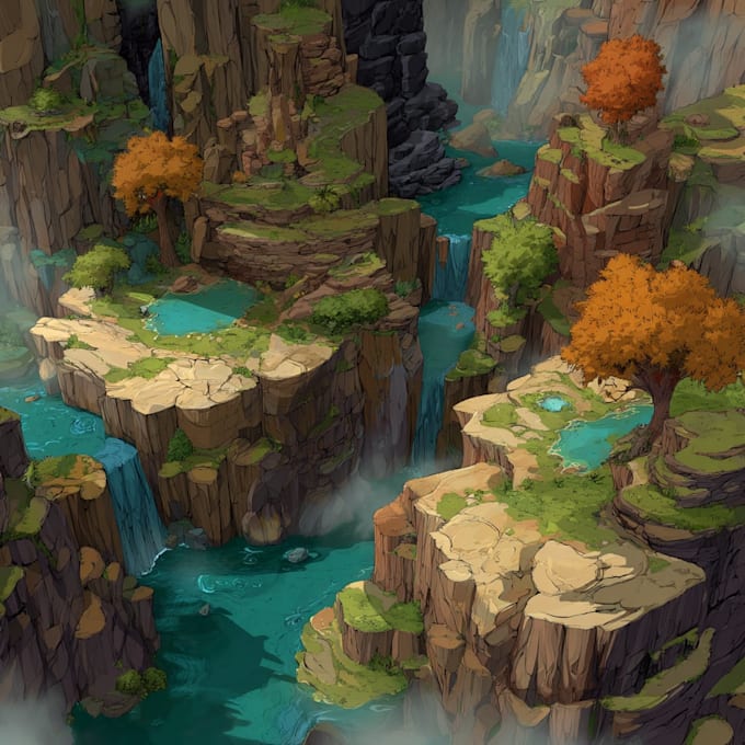 create 2d environment and game background for you
