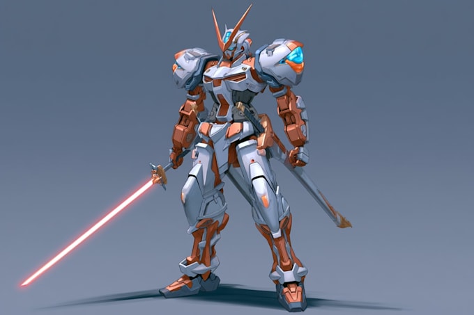 do mecha robot gundam illustration