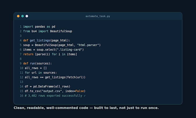 develop python automation scripts for your business