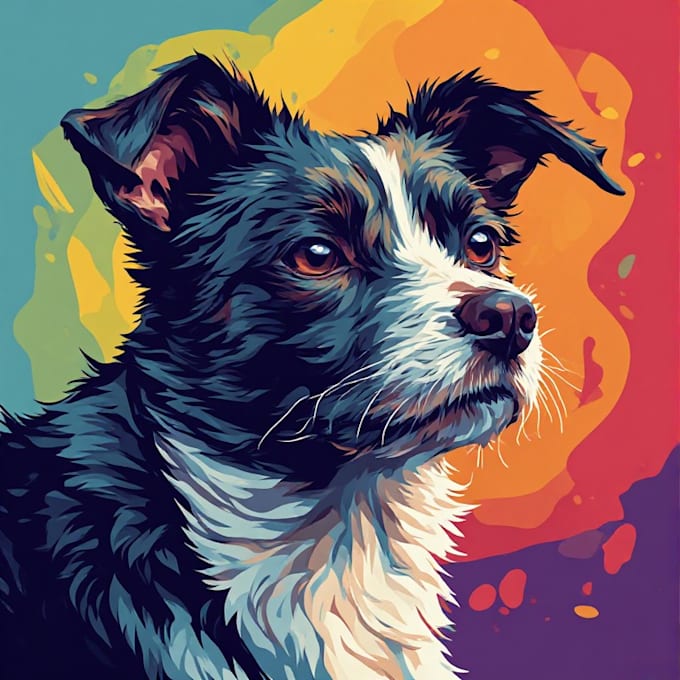 create personalized pet portrait illustrations and for you