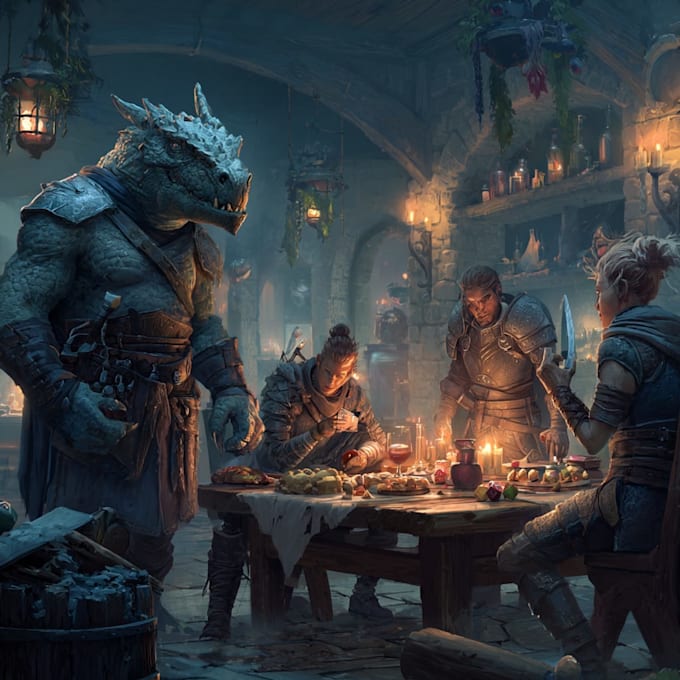 draw your dnd party