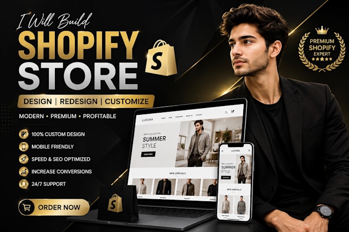 build shopify website design, dropshipping shopify website, shopify site