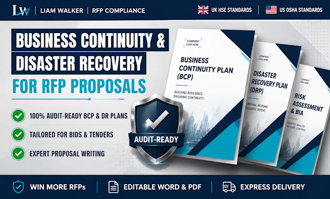 draft an expert business continuity plan bcp disaster recovery for rfp proposals