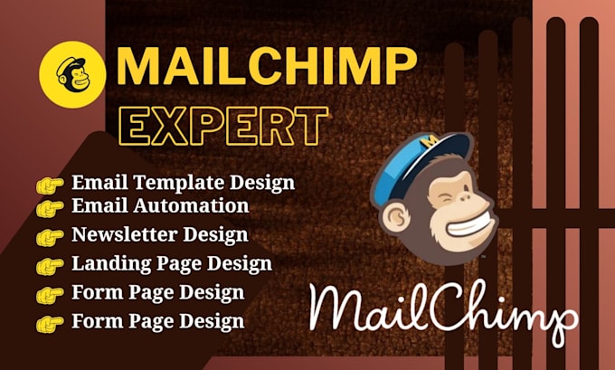 design mailchimp email template and setup automation campaigns