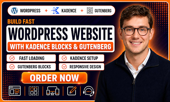 build fast wordpress website with kadence blocks and gutenberg