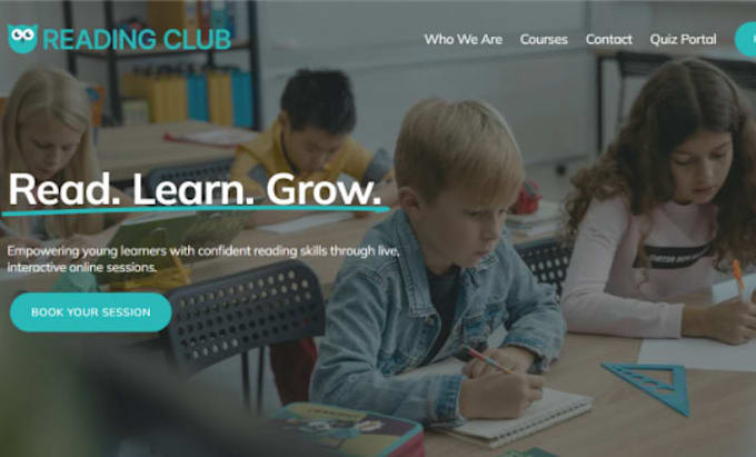 design wix bookshop website comic store website reading club website